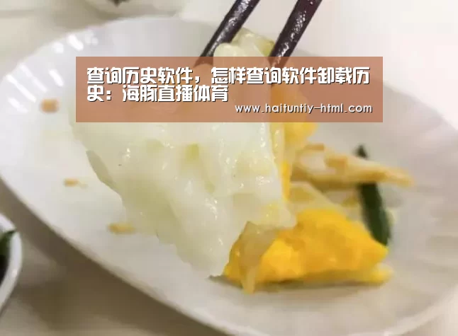 查询历史软件，怎样查询软件卸载历史：海豚直播体育